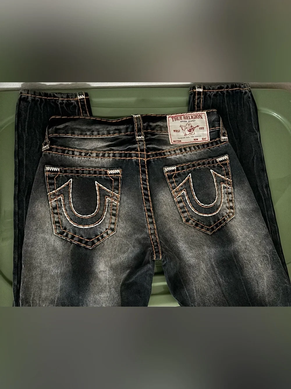 💥Men’s True Religion Rocco Quad Logo Super T Skinny Jeans💥